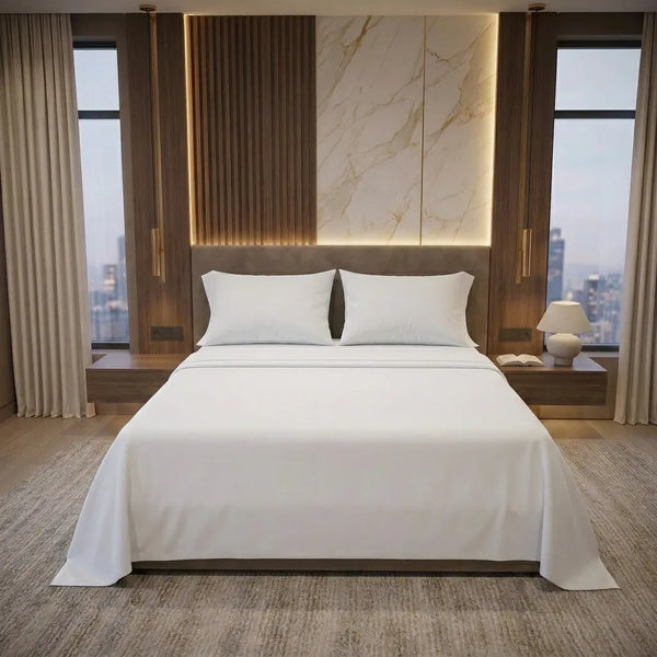 Juego De Sabanas T144 De Hotel Xperience Blanca