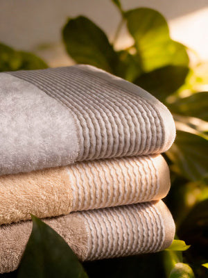 Toalla Polystripe Blanca 550 Gsm De Hotel Xperience