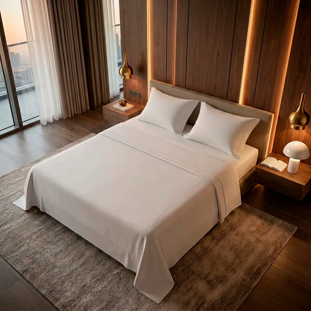 Juego De Sábanas T200 De Hotel Xperience  Blanca
