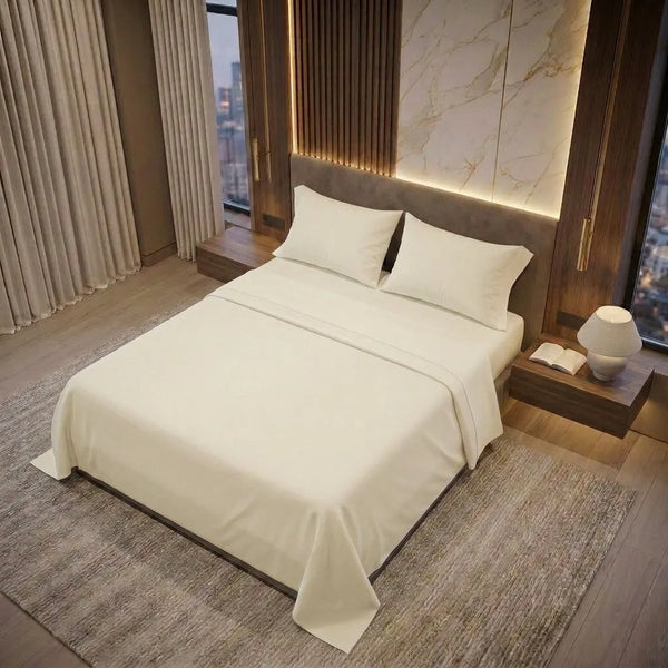 Juego De Sabanas T144 De Hotel Xperience Beige