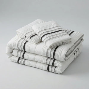 Comforter Quilt Eira Blanco - Negro