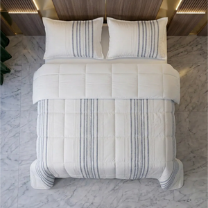 Comforter Quilt Eira Blanco - Azul