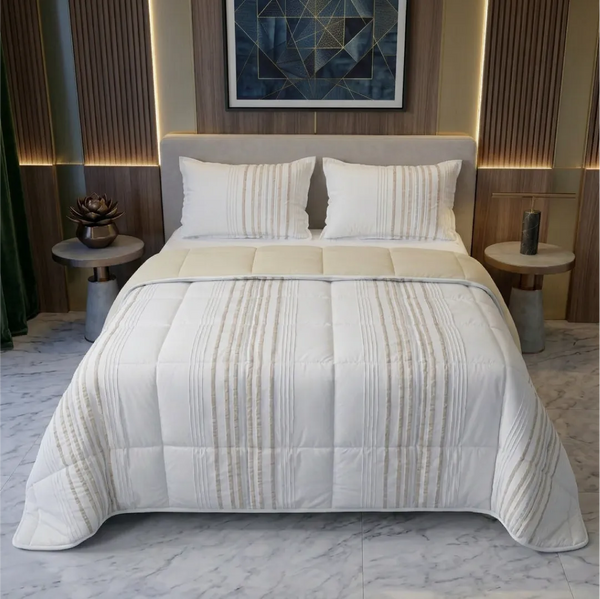 Comforter Quilt Eira Blanco - Beige
