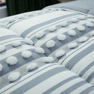 Comforter Quilt Orbe Blanco - Azul