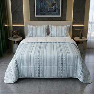 Comforter Quilt Orbe Blanco - Azul