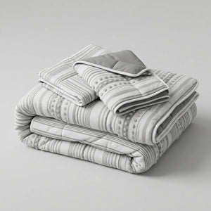 Comforter Quilt Orbe Blanco - Gris
