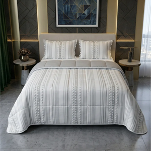 Comforter Quilt Orbe Blanco - Gris