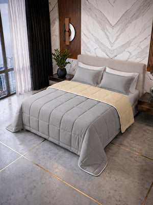 Comforter Quilt Cotton Sense  Gris - Beige