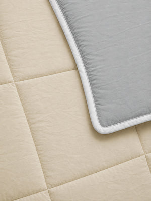 Comforter Quilt Cotton Sense  Gris - Beige