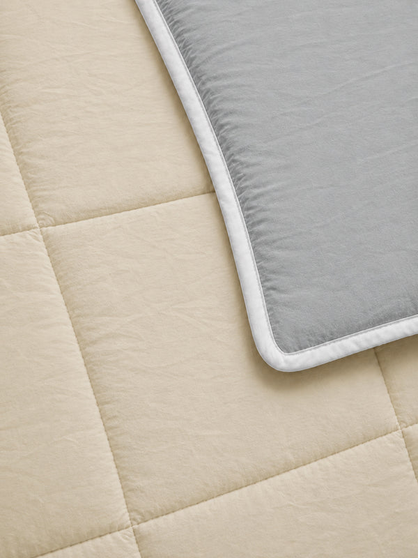 Comforter Quilt Cotton Sense  Gris - Beige