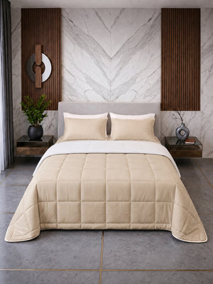 Comforter Quilt Cotton Sense   Beige -Blanco