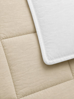 Comforter Quilt Cotton Sense   Beige -Blanco