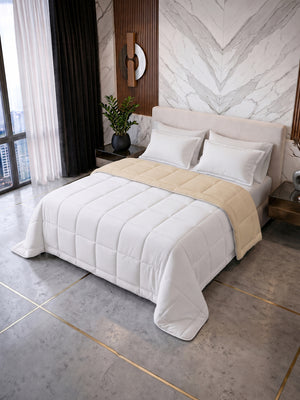 Comforter Quilt Cotton Sense   Beige -Blanco