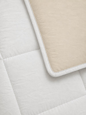Comforter Quilt Cotton Sense   Beige -Blanco