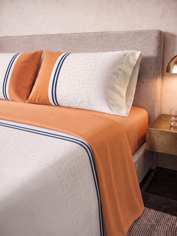 Juego De Sábana  Estampada T180 Double Stripe Prestige