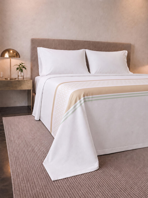 Juego De Sábana  Estampada T180 Palazzo Oliveto