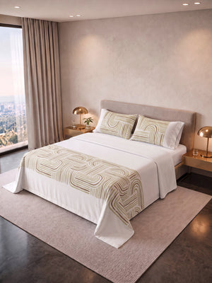 Juego De Sábana  Estampada T180 Grand Suite Line